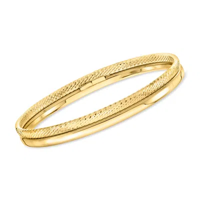 Ross-simons Italian 18kt Gold Over Sterling Bangle Bracelet