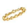 Ross-simons Italian 18kt Gold Over Sterling Cable-link Bracelet