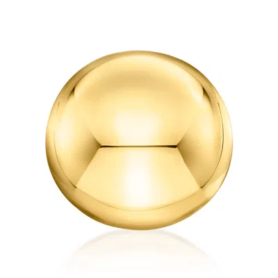 Ross-simons Italian 18kt Gold Over Sterling Dome Bead Ring