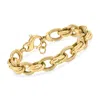 Ross-simons Italian 18kt Gold Over Sterling Multi-link Bracelet In Multi