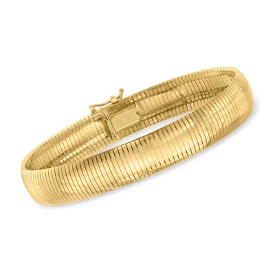ROSS-SIMONS ITALIAN 18KT GOLD OVER STERLING OMEGA BRACELET