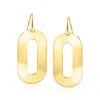 Ross-simons Italian 18kt Gold Over Sterling Oval Drop Earrings In Multi