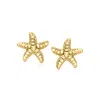 Ross-simons Italian 18kt Gold Over Sterling Starfish Earrings