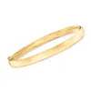Ross-simons 18kt Gold Over Sterling Polished Bangle Bracelet In Yellow