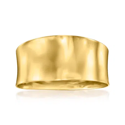 Ross-simons Italian 18kt Yellow Gold Concave Ring