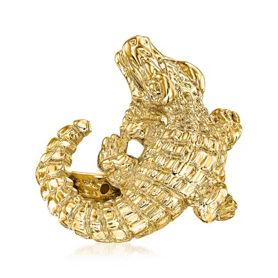 Ross-simons Italian 18kt Yellow Gold Crocodile Ring