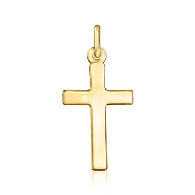 Ross-simons Italian 18kt Yellow Gold Cross Pendant