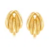 Ross-simons Italian 18kt Yellow Gold Earrings In Yellow