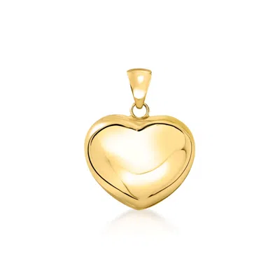 Ross-simons Italian 18kt Yellow Gold Heart Pendant