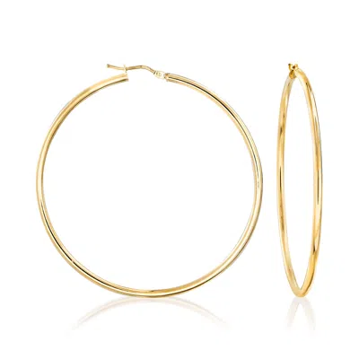 Ross-simons Italian 18kt Yellow Gold Hoop Earrings
