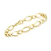 Ross-simons Italian 18kt Yellow Gold Oval-link Bracelet In Multi