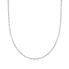Ross-simons Italian 1mm 14kt White Gold Crisscross Chain Necklace In Multi