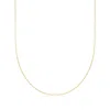 Ross-simons Italian 1mm 18kt Yellow Gold Cable-chain Necklace In Multi