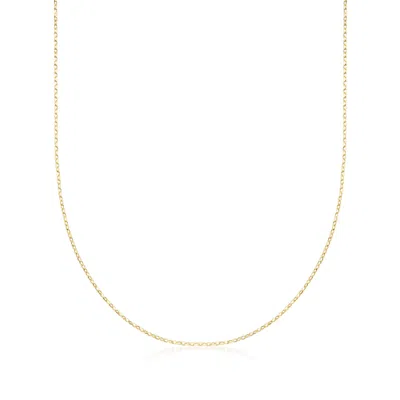 Ross-simons Italian 1mm 18kt Yellow Gold Cable-chain Necklace In Multi