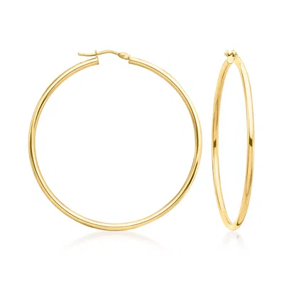 Ross-simons Italian 2mm 14kt Yellow Gold Hoop Earrings