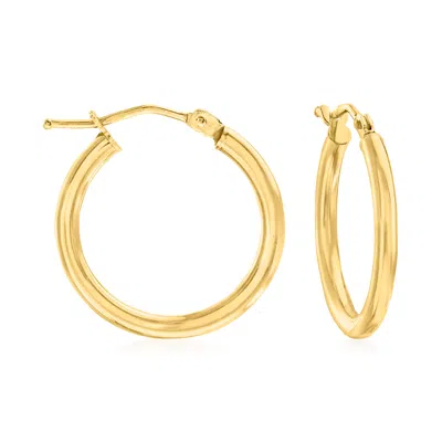Ross-simons Italian 2mm 18kt Yellow Gold Hoop Earrings