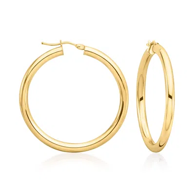 Ross-simons Italian 3mm 14kt Yellow Gold Hoop Earrings