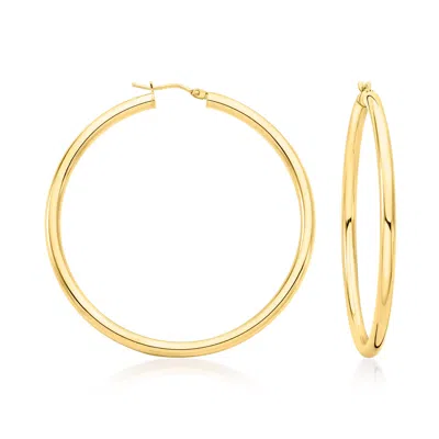 Ross-simons Italian 3mm 14kt Yellow Gold Hoop Earrings