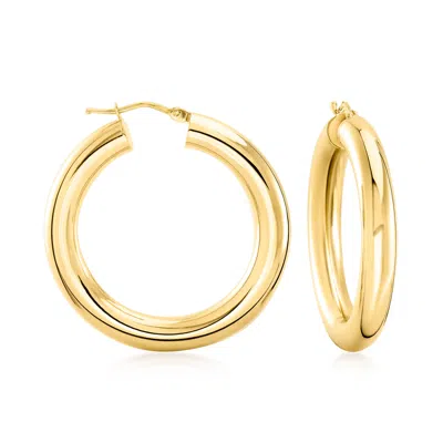 Ross-simons Italian 5mm 14kt Yellow Gold Hoop Earrings