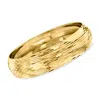 Ross-simons Italian Bangle Bracelet In 14kt Yellow Gold In Multi
