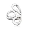 Ross-simons Italian Sterling Silver Abstract Floral Ring