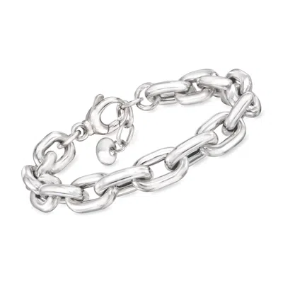 Ross-simons Italian Sterling Silver Chunky Cable-link Bracelet