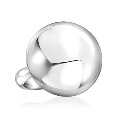 Ross-simons Italian Sterling Silver Dome Bead Ring