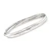 Ross-simons Italian Sterling Silver Rolling Bangle Bracelet In Multi