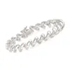 Ross-simons Italian Sterling Silver San Marco Link Bracelet In Multi