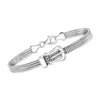Ross-simons Italian Sterling Silver Snake-chain Buckle Bracelet