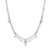 Ross-simons Italian Sterling Silver Star Drop Necklace In Multi