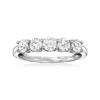 Ross-simons Lab-grown Diamond 5-stone Ring In 14kt White Gold In Silver