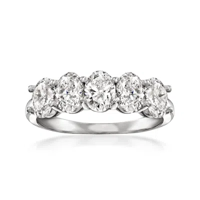 Ross-simons Lab-grown Diamond 5-stone Ring In 14kt White Gold | ModeSens