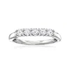 Ross-simons Lab-grown Diamond 5-stone Ring In Sterling Silver In Silver