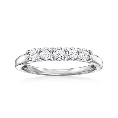Ross-simons Lab-grown Diamond 5-stone Ring In Sterling Silver