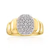 Ross-simons Lab-grown Diamond Puffy Cluster Ring In 18kt Gold Over Sterling In Gold