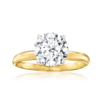 Ross-simons Lab-grown Diamond Solitaire Ring In 14kt Yellow Gold