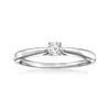 Ross-simons Lab-grown Diamond Solitaire Ring In Sterling Silver In Silver