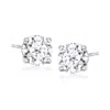 Ross-simons Lab-grown Diamond Stud Earrings In 14kt White Gold In White