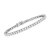 Ross-simons Lab-grown Diamond Tennis Bracelet In 14kt White Gold In Silver