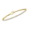 Ross-simons Lab-grown Diamond Tennis Bracelet In 18kt Gold Over Sterling In Multi