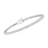 Ross-simons Lab-grown Diamond Tennis Bracelet In Sterling Silver In Silver