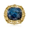 Ross-simons Labradorite Ring In 18kt Gold Over Sterling In Blue
