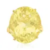 Ross-simons Lemon Quartz Ring In 14kt Yellow Gold