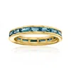 Ross-simons London Blue Topaz Eternity Band In 18kt Gold Over Sterling In Blue