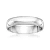 Ross-simons Men's 5mm 14kt White Gold Wedding Ring In White