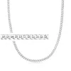 Ross-simons Men's 5mm Sterling Silver Curb-link Chain Necklace In Multi
