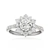 Ross-simons Moissanite Ring In Sterling Silver In White
