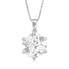 Ross-simons Moissanite Solitaire Pendant Necklace In Sterling Silver In Multi