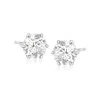 Ross-simons Moissanite Stud Earrings In Sterling Silver In White
